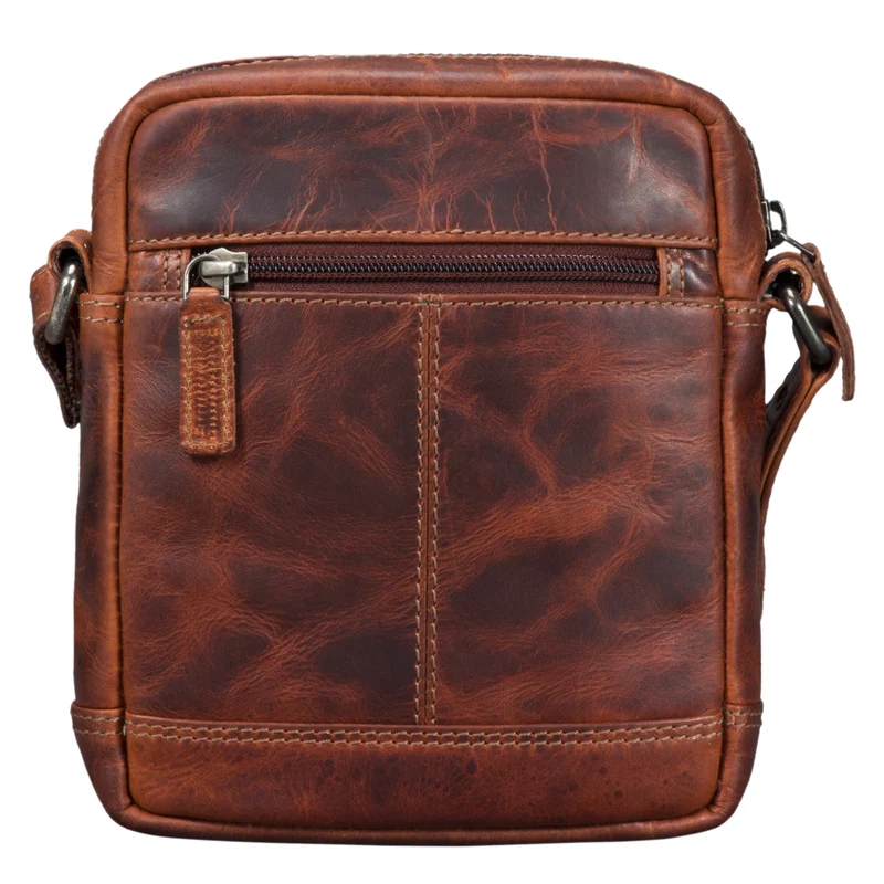 "Pepe" Vintage Schultertasche Herren Leder klein
