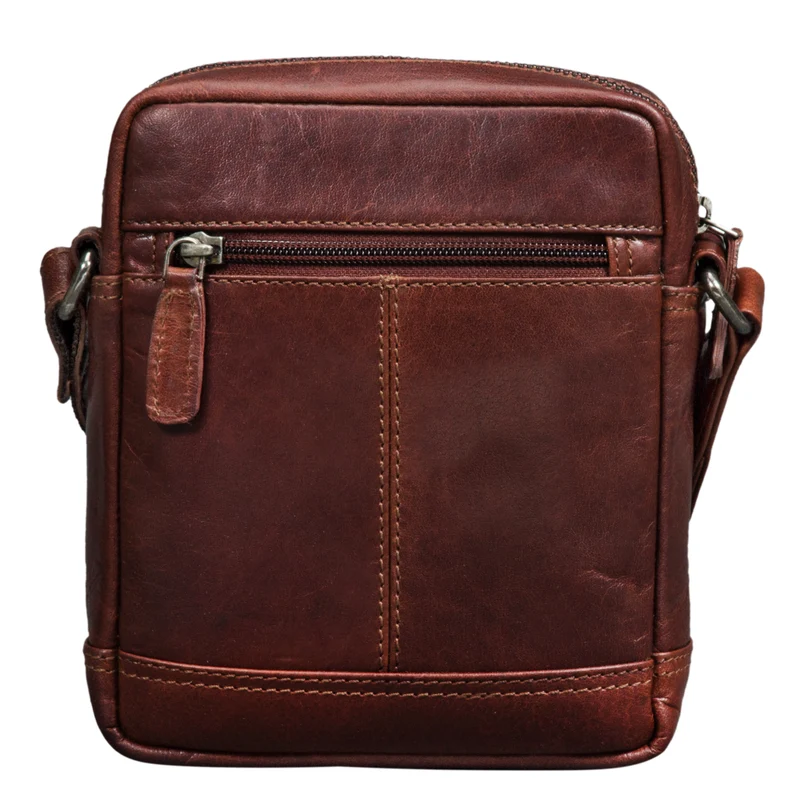 "Pepe" Vintage Schultertasche Herren Leder klein