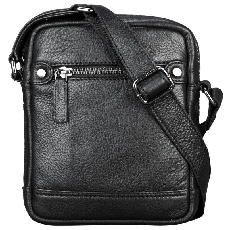 "Pepe" Vintage Schultertasche Herren Leder klein