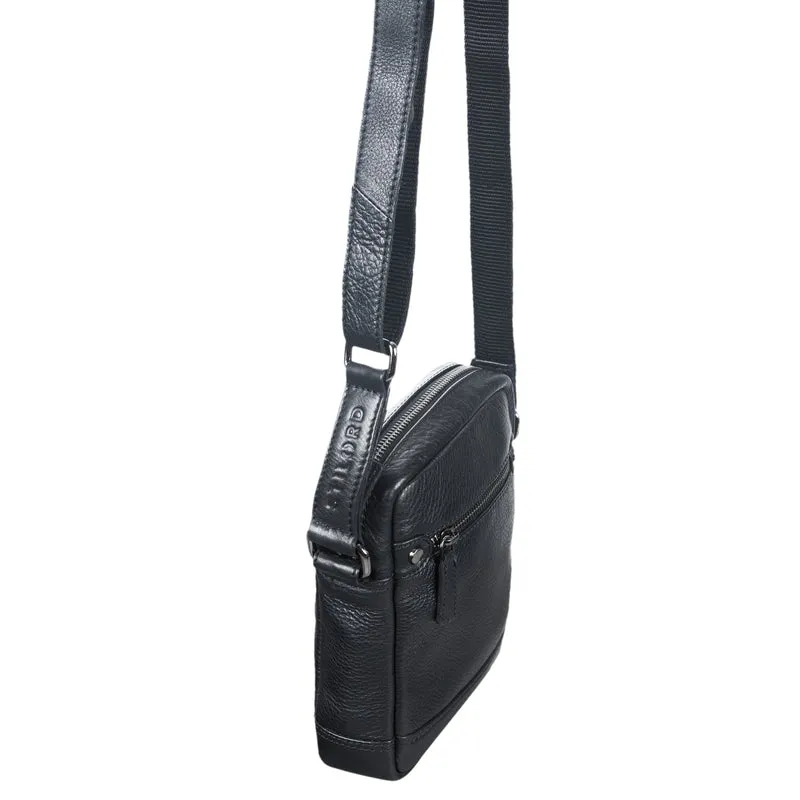 "Pepe" Vintage Schultertasche Herren Leder klein