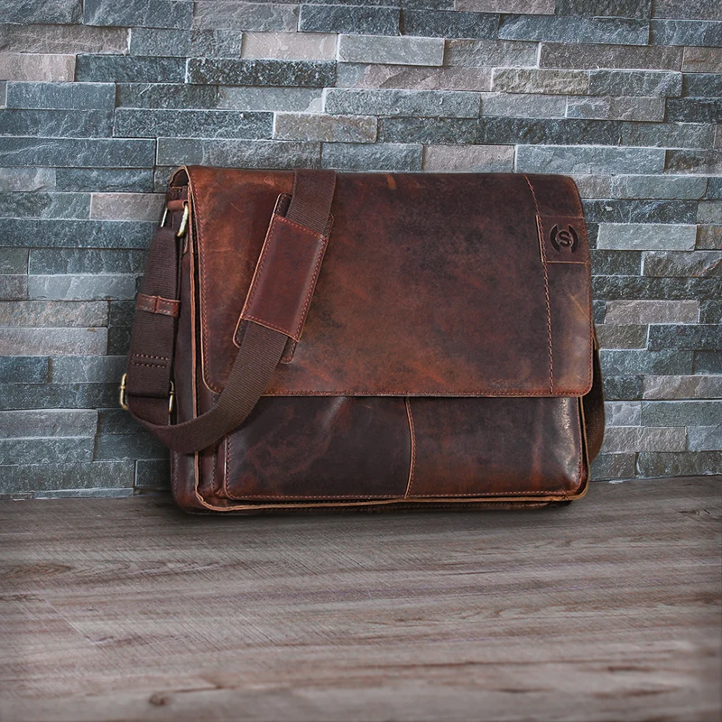 "Athos" Businesstasche Leder 15,6 Zoll