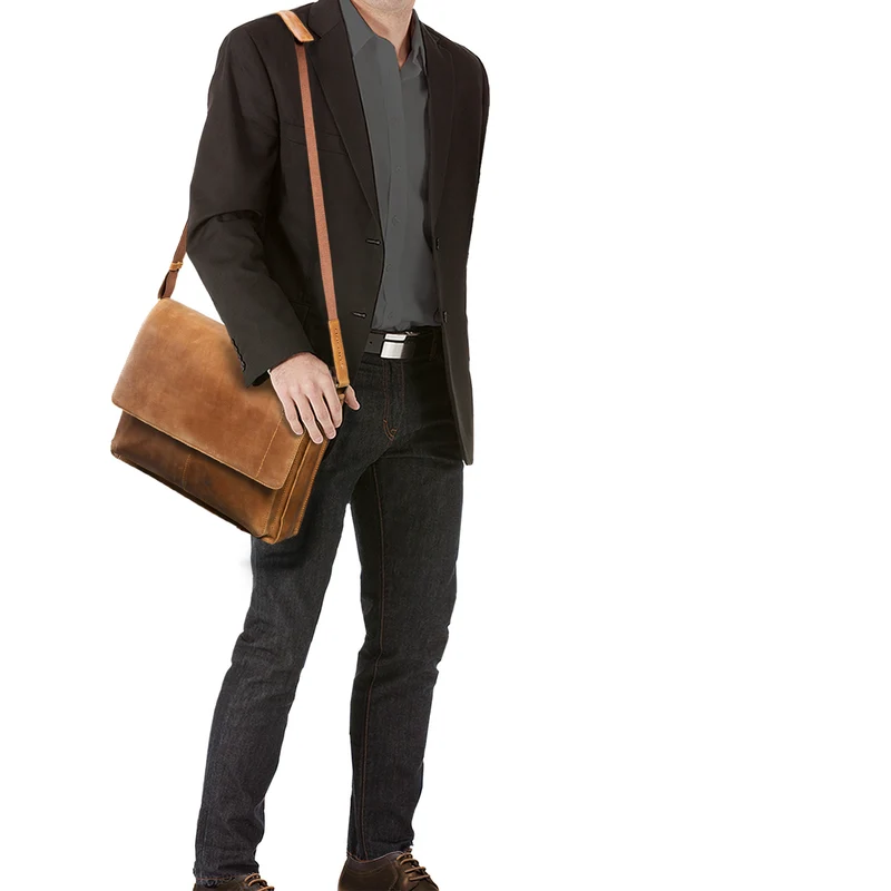 "Athos" Businesstasche Leder 15,6 Zoll