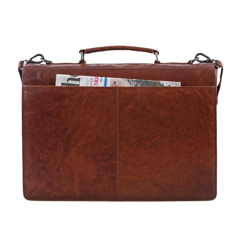 "Jonathan" Elegante Echtleder Aktentasche mit Schloss