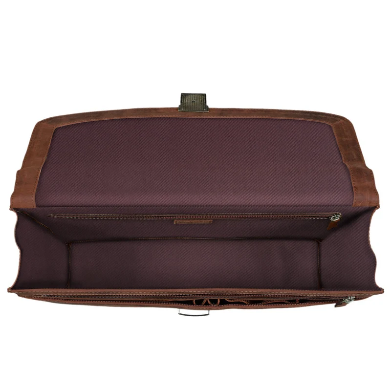 "Jonathan" Elegante Echtleder Aktentasche mit Schloss