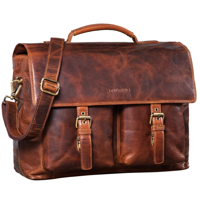 "Jeff" Aktentasche Leder 15 Zoll