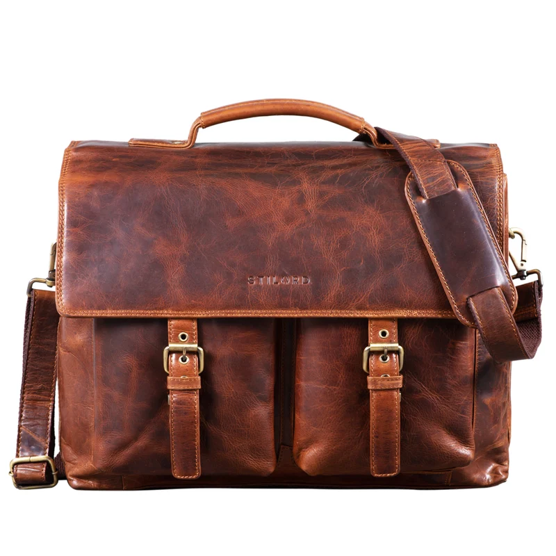 "Jeff" Aktentasche Leder 15 Zoll