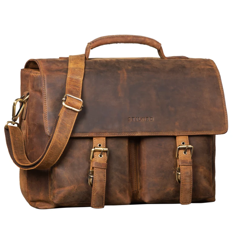 "Jeff" Aktentasche Leder 15 Zoll