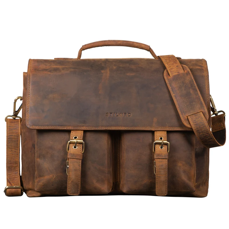 "Jeff" Aktentasche Leder 15 Zoll
