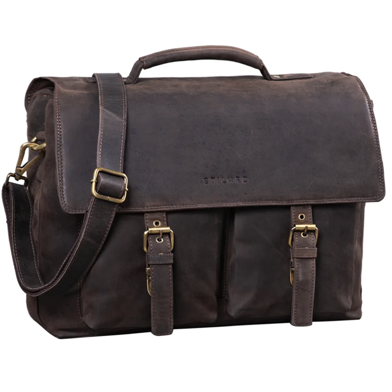 "Jeff" Aktentasche Leder 15 Zoll