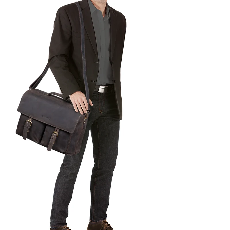 "Jeff" Aktentasche Leder 15 Zoll