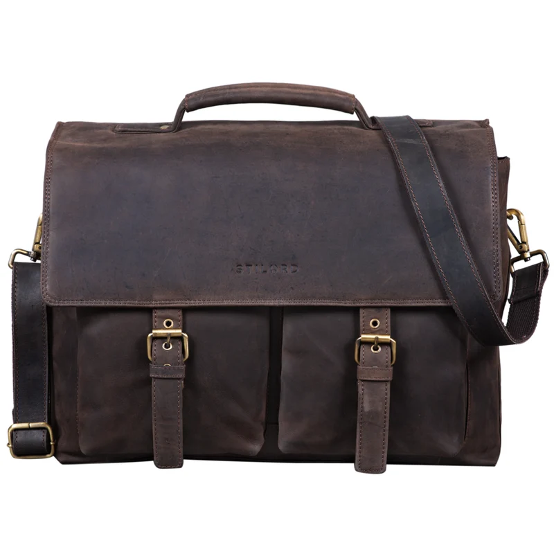 "Jeff" Aktentasche Leder 15 Zoll