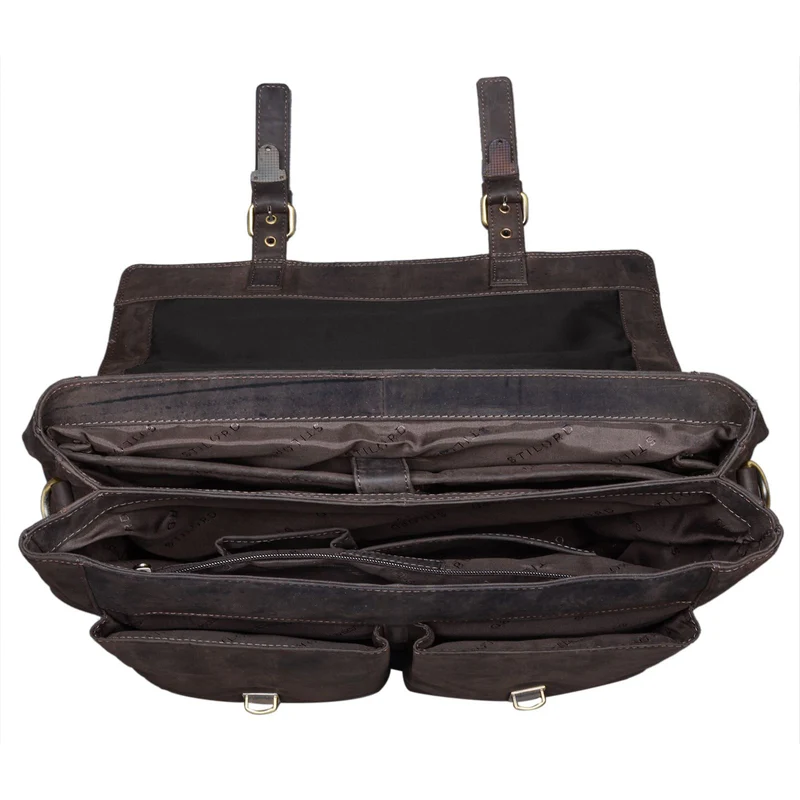 "Jeff" Aktentasche Leder 15 Zoll