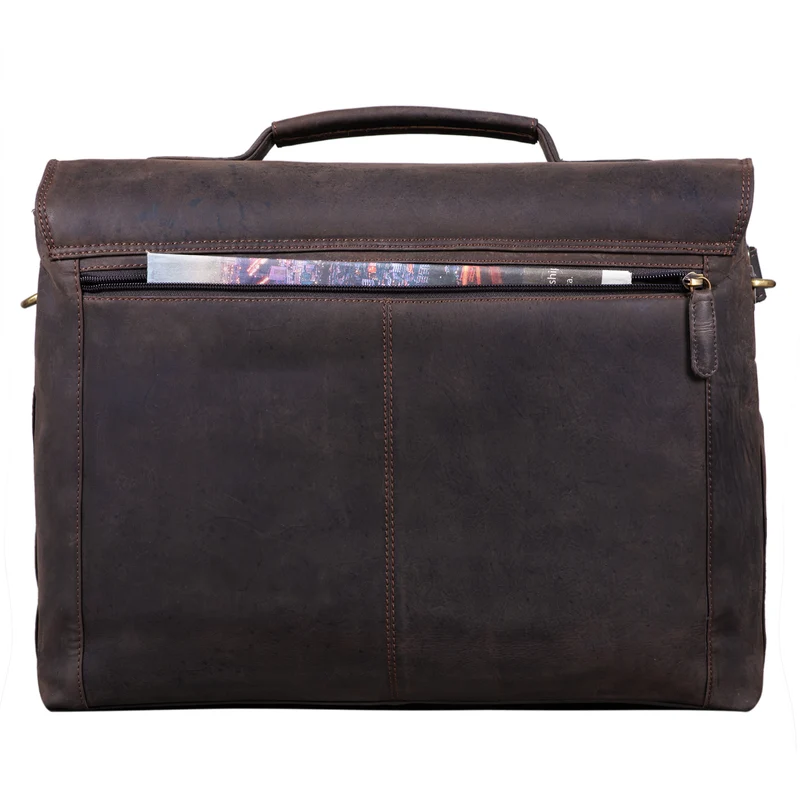 "Jeff" Aktentasche Leder 15 Zoll