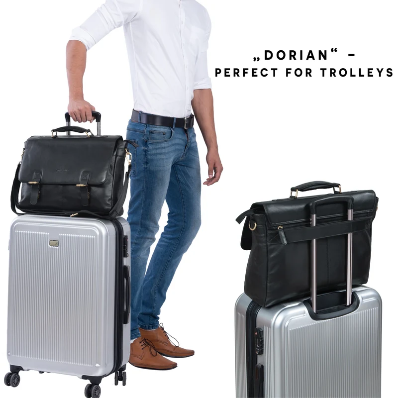 "Dorian" Große Aktentasche Leder Herren