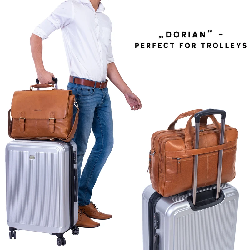 "Dorian" Große Aktentasche Leder Herren