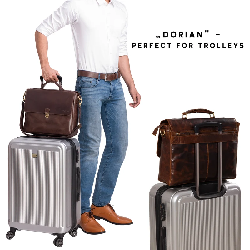 "Dorian" Große Aktentasche Leder Herren
