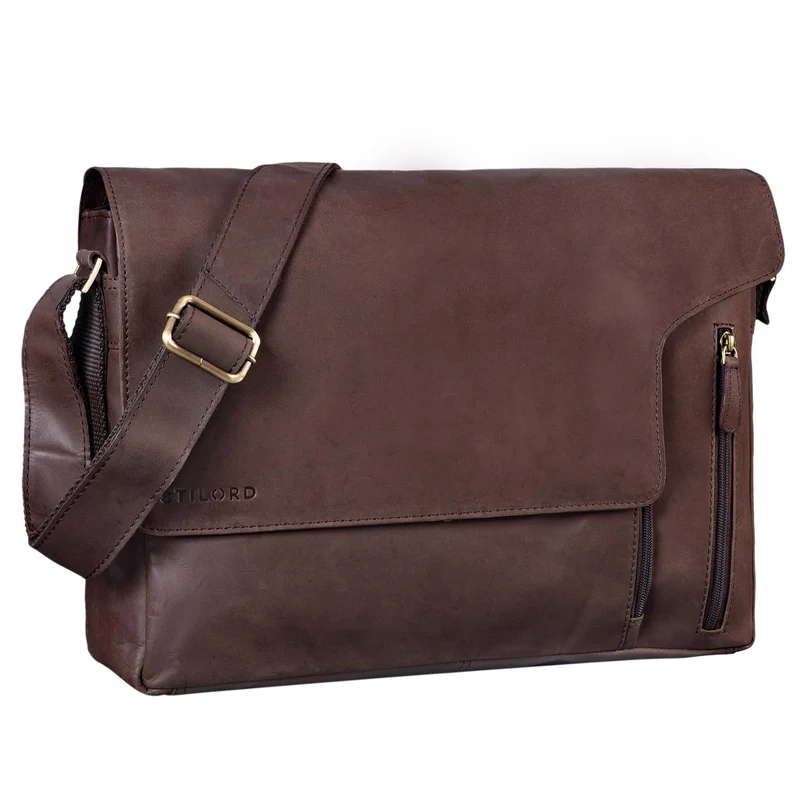 Laptop Messenger Bag Leder Vintage
