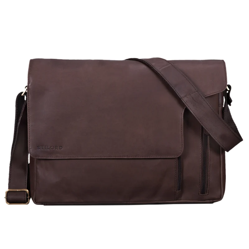 Laptop Messenger Bag Leder Vintage