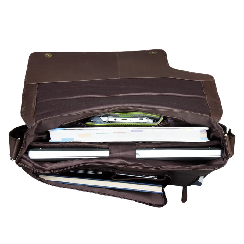 Laptop Messenger Bag Leder Vintage