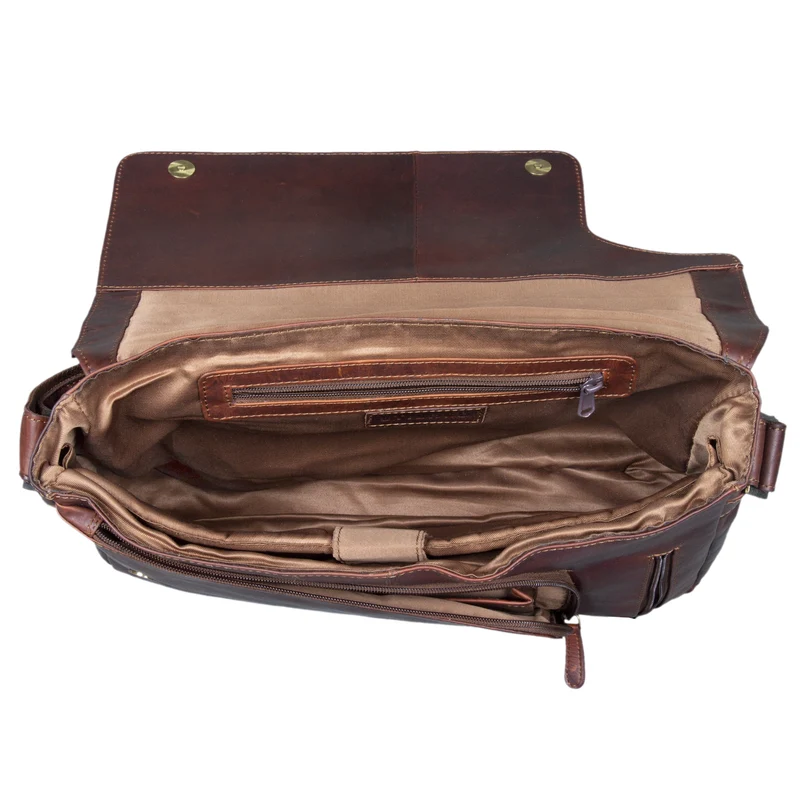 Laptop Messenger Bag Leder Vintage
