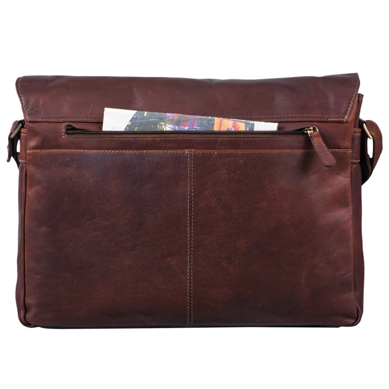 Laptop Messenger Bag Leder Vintage