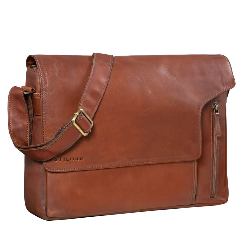 Laptop Messenger Bag Leder Vintage