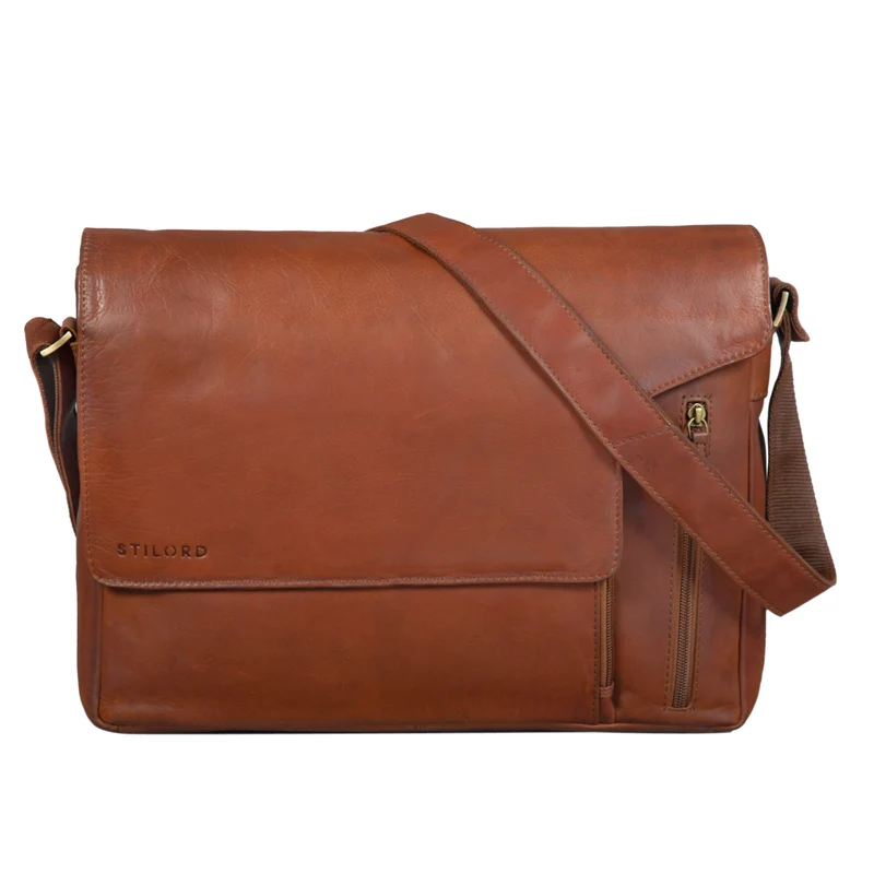Laptop Messenger Bag Leder Vintage