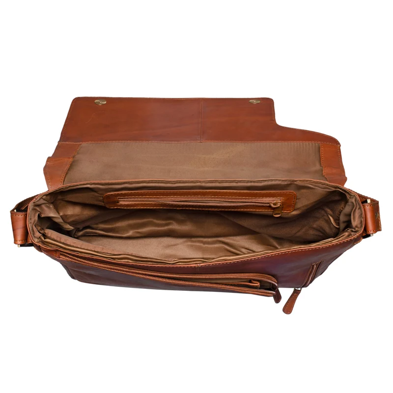 Laptop Messenger Bag Leder Vintage