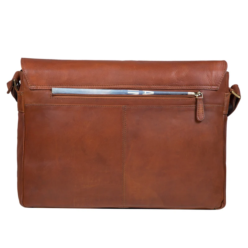 Laptop Messenger Bag Leder Vintage