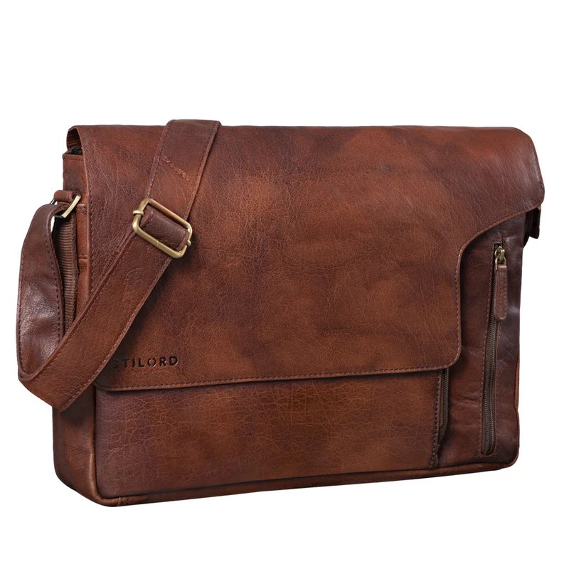 Laptop Messenger Bag Leder Vintage
