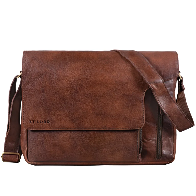 Laptop Messenger Bag Leder Vintage