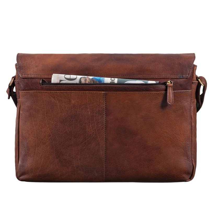 Laptop Messenger Bag Leder Vintage