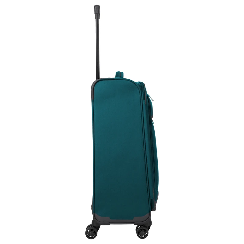 Travelite Priego - 4-Rollen-Trolley M 66 cm (petrol)
