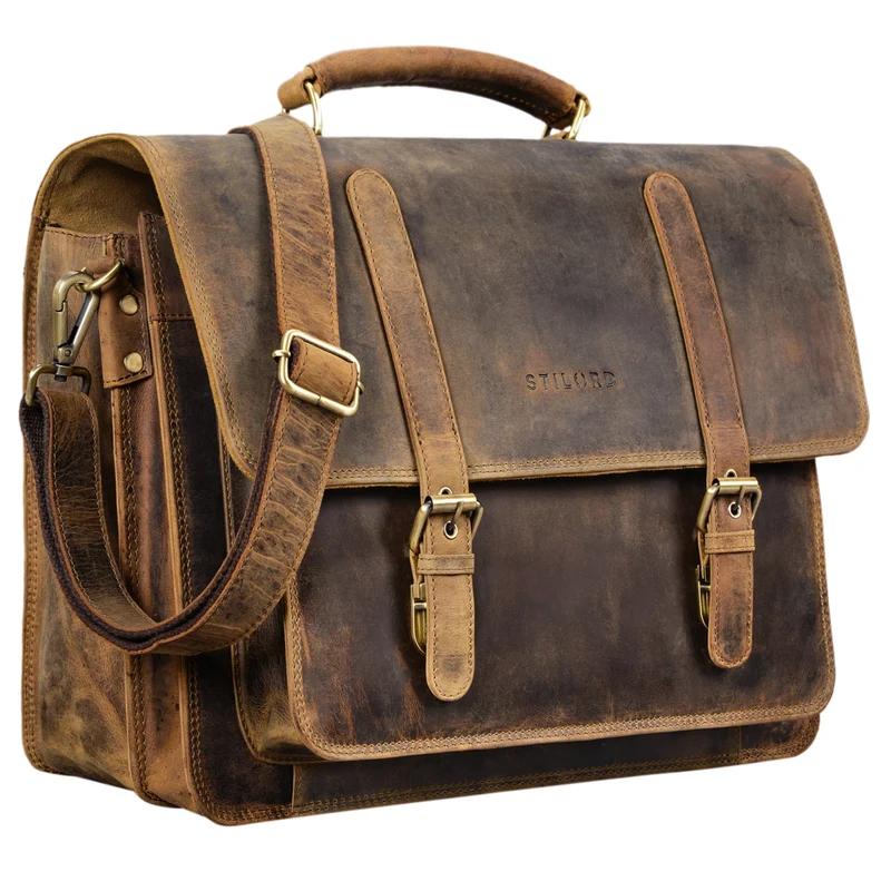 "Andro" Lehrer Aktentasche Leder Vintage