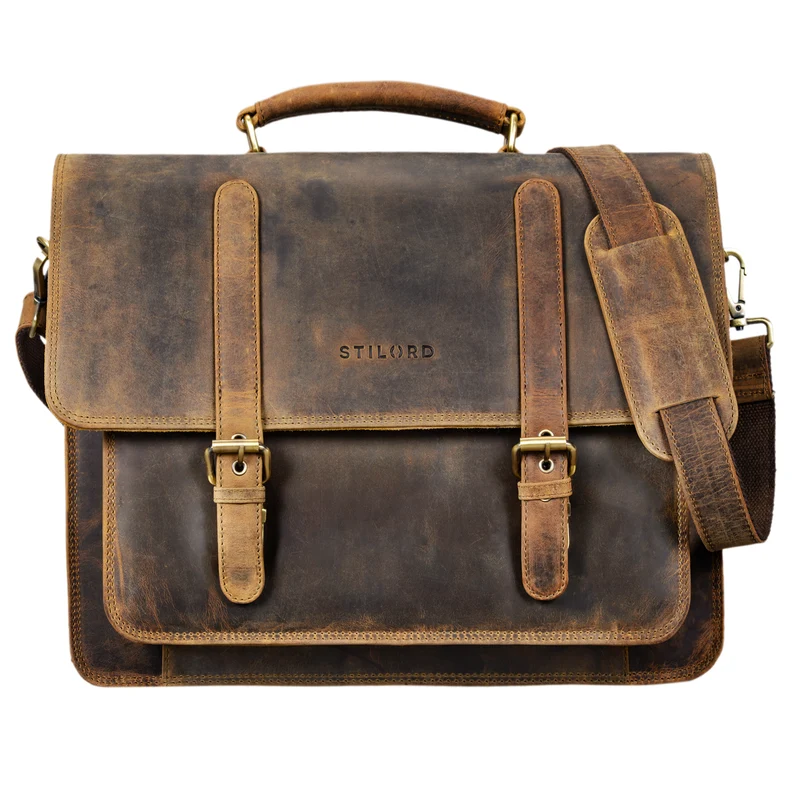"Andro" Lehrer Aktentasche Leder Vintage