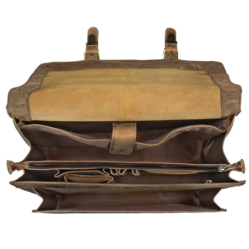 "Andro" Lehrer Aktentasche Leder Vintage
