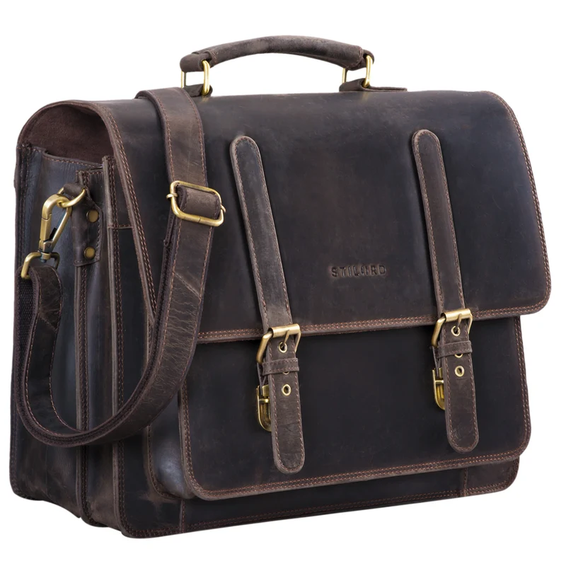 "Andro" Lehrer Aktentasche Leder Vintage