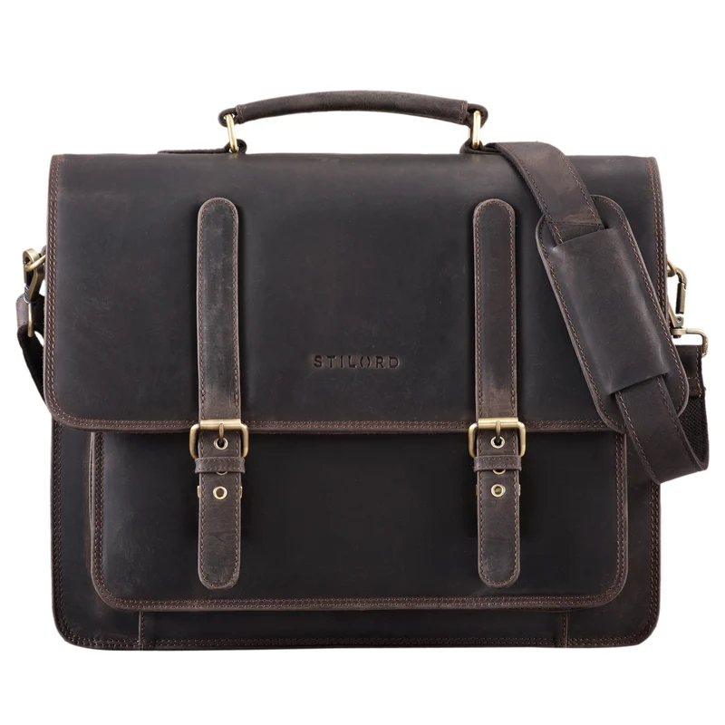 "Andro" Lehrer Aktentasche Leder Vintage