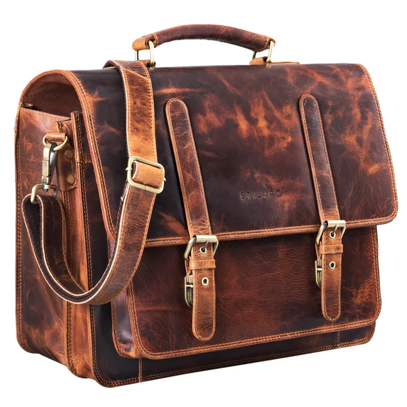 "Andro" Lehrer Aktentasche Leder Vintage