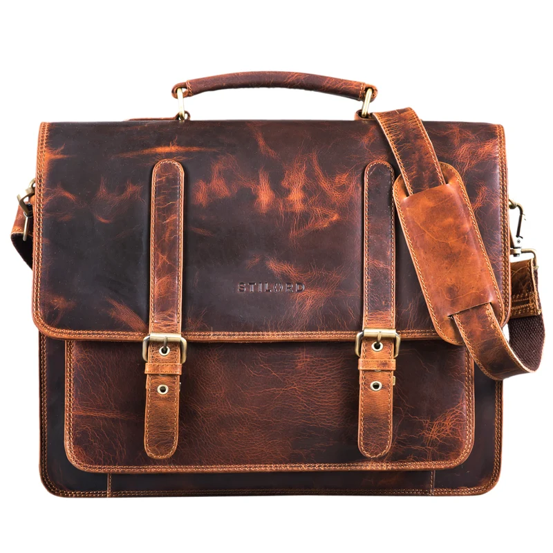 "Andro" Lehrer Aktentasche Leder Vintage
