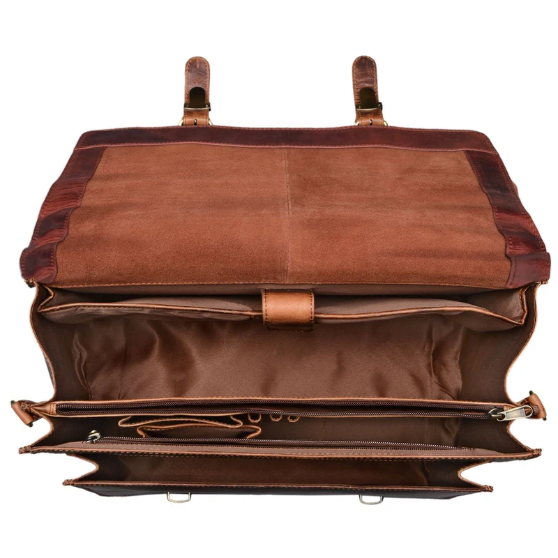 "Andro" Lehrer Aktentasche Leder Vintage