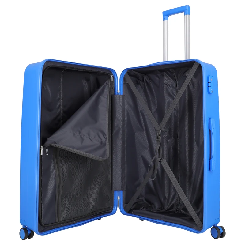 Travelite Pacific - 4-Rollen-Trolley Set 3tlg. (blue)
