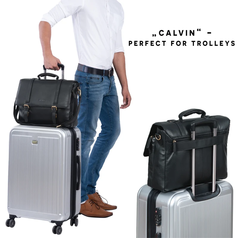 "Calvin" Businesstasche Leder Groß