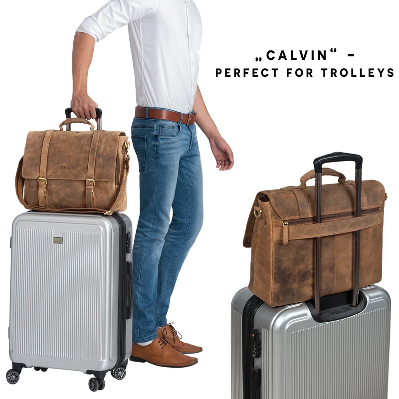 "Calvin" Businesstasche Leder Groß
