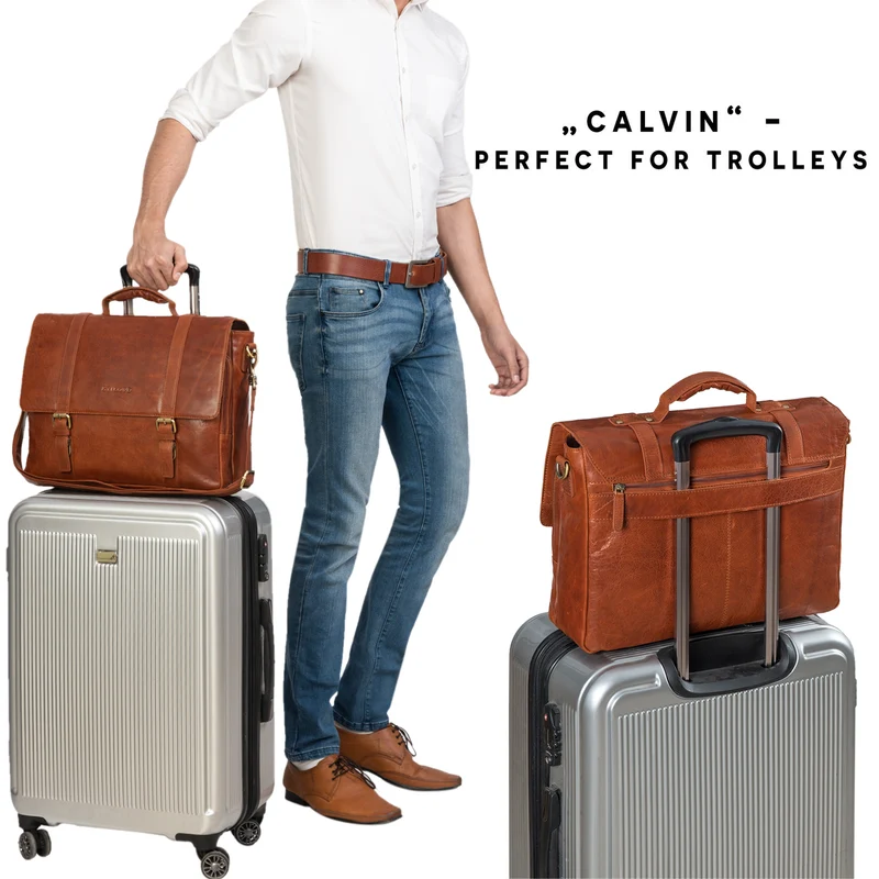 "Calvin" Businesstasche Leder Groß