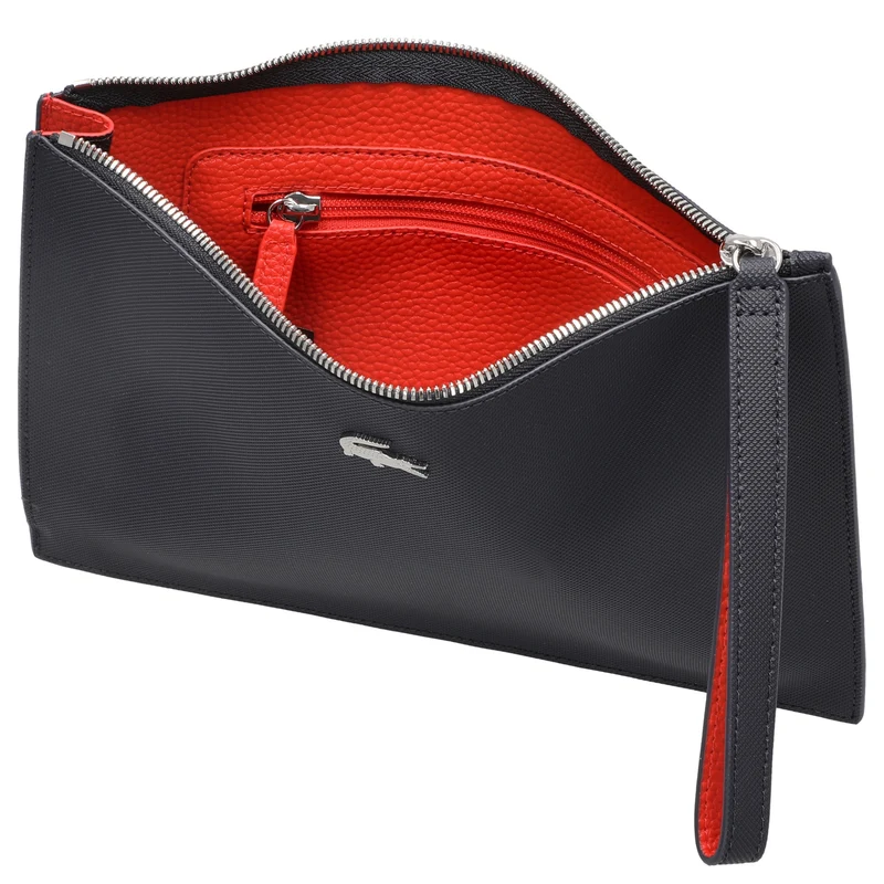Lacoste Anna - Clutch 28 cm (marine 166 rouge 240)