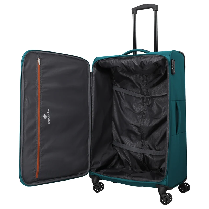 Travelite Priego - 4-Rollen-Trolley Set 3tlg. (petrol)