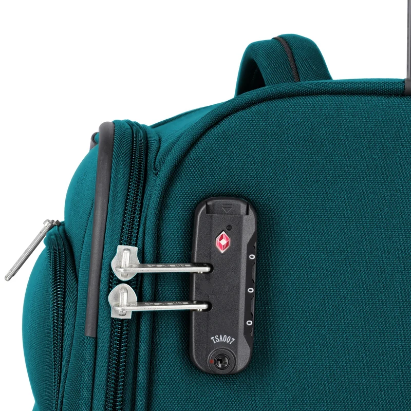 Travelite Priego - 4-Rollen-Trolley Set 3tlg. (petrol)