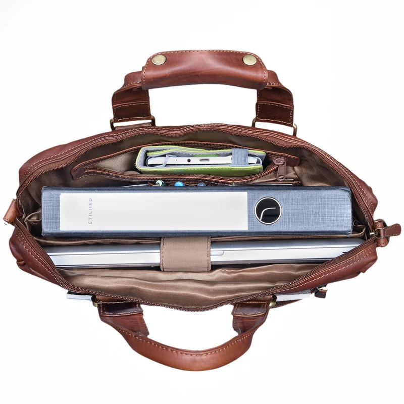 STILORD "Jesse" Business Ledertasche Unisex