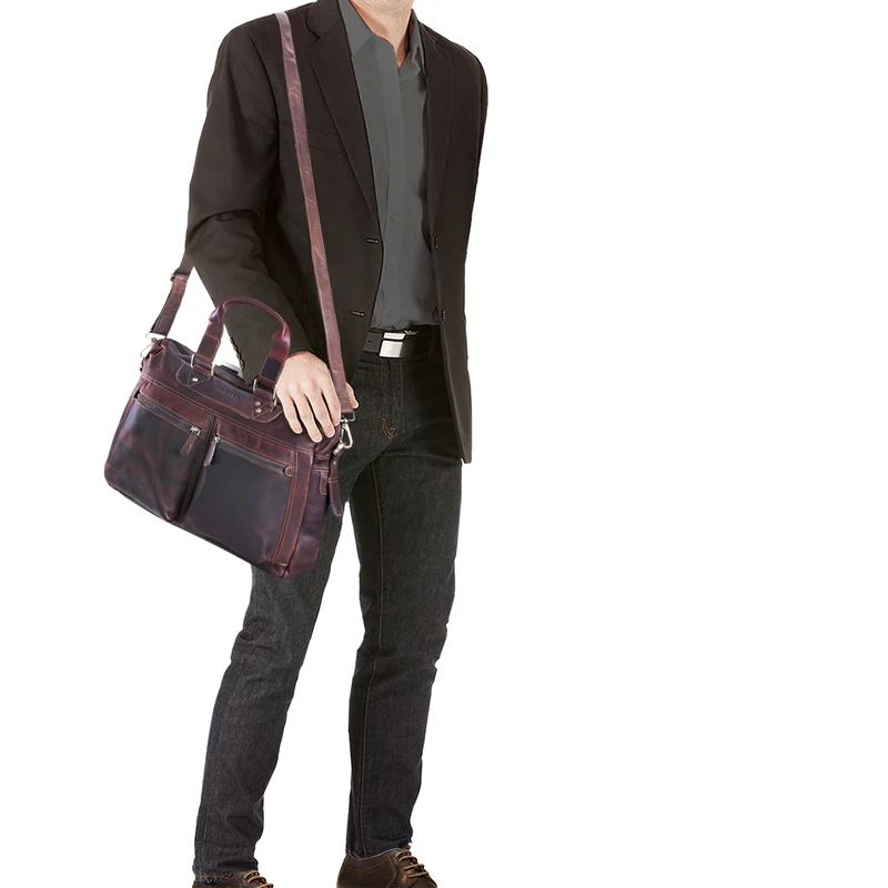 STILORD "Jesse" Business Ledertasche Unisex
